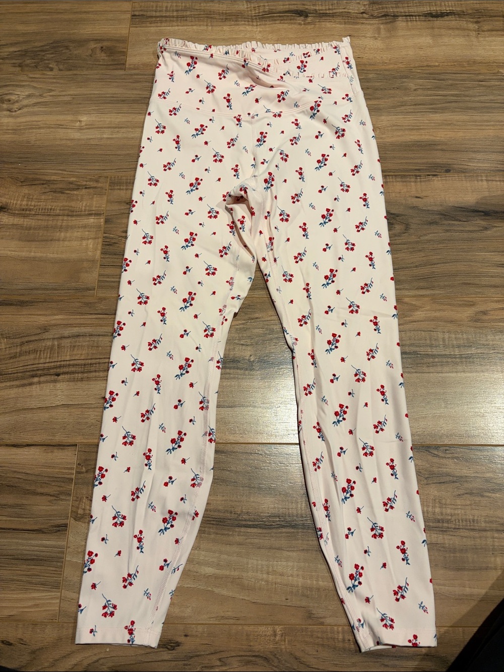 Light Pink Floral Leggings